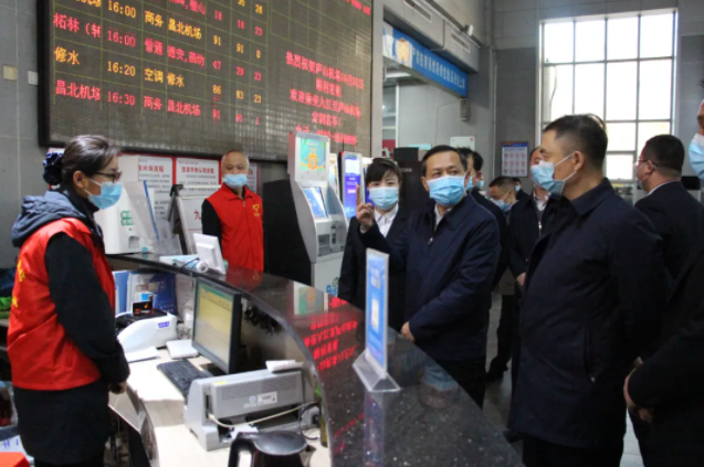 一線報道 || 九江市委常委、宣傳部部長孫金淼督查九江長途汽車站文明創(chuàng)建工作